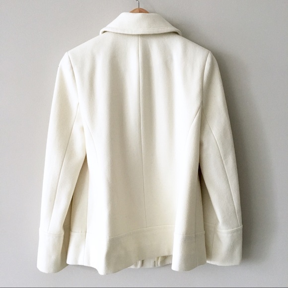 Jason Kole Cream Wool Coat - Picture 2 of 8